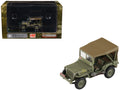 U.S. 1/4 ton Military Vehicle Olive Drab 'Gen. Douglas MacArthur Leyte WWII' (1945) United States Army 'Ground Power Series' 1/72 Diecast Model by Hobby Master