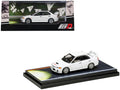 Mitsubishi Lancer RS Evolution IV RHD (Right Hand Drive) White 'Monstar' with Seiji Iwaki Driver Figure 'Initial D' (1995-2013) Manga 1/64 Diecast Model Car by Hobby Japan