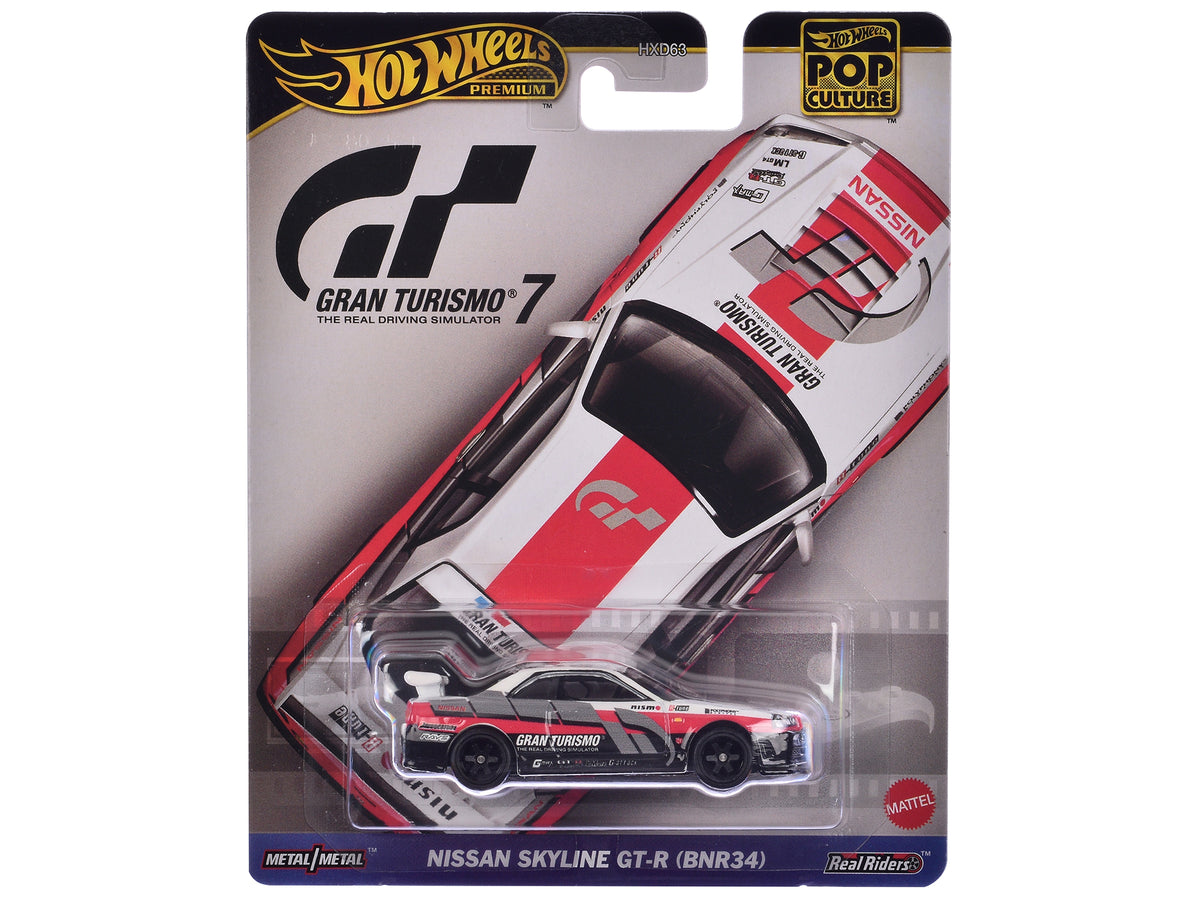 Nissan GT-R Nismo GT3 #23 White 'Gran Turismo 7' Video Game Diecast Model Car by Hot Wheels