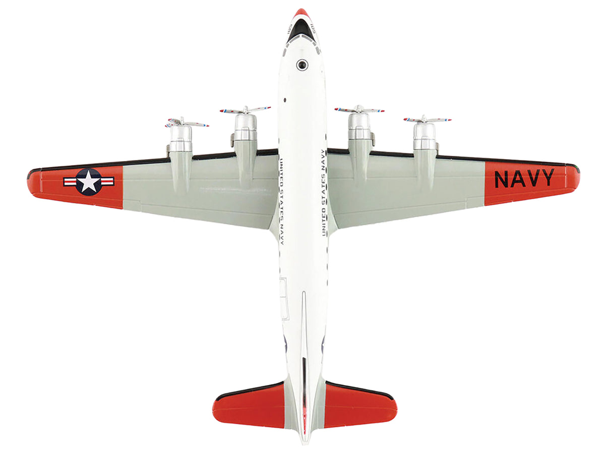 Douglas C-54Q Skymaster Transport Aircraft 'US Navy Test Pilot School' (1973) United States Navy 'Airliner Series' 1/200 Diecast Model by Hobby Master
