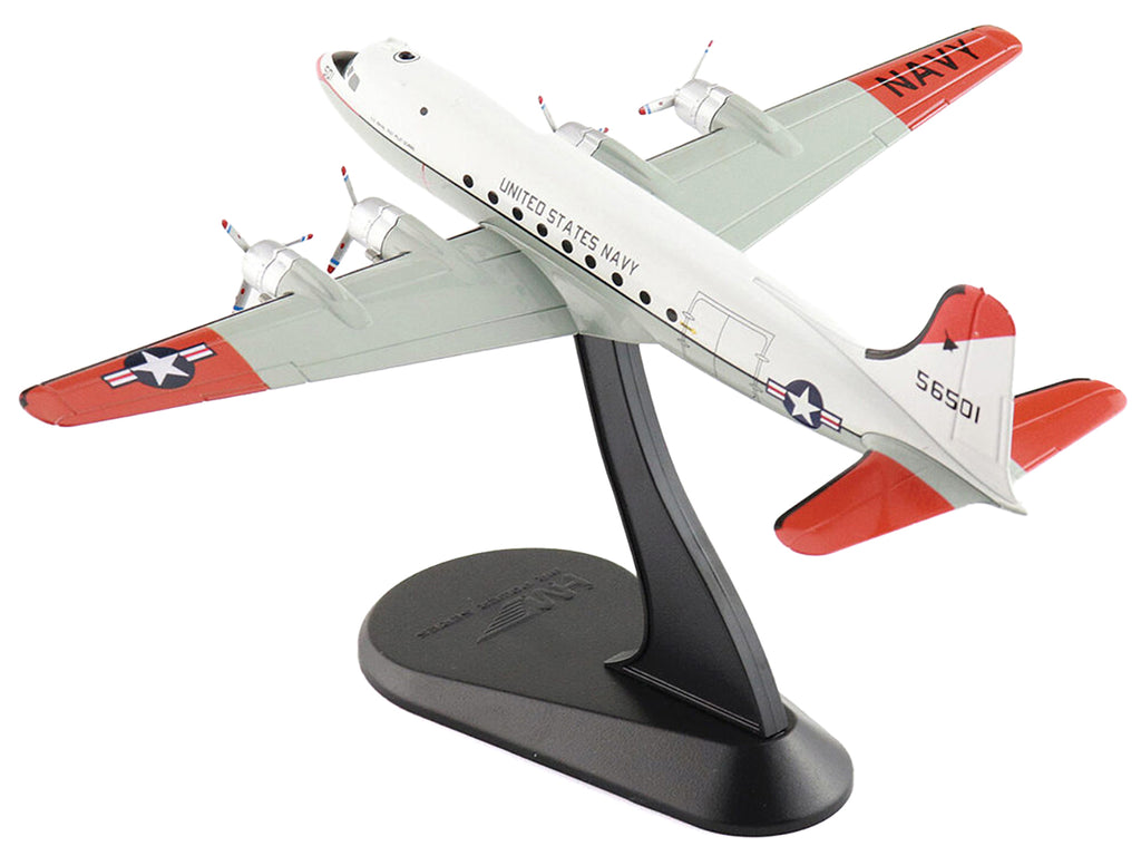 Douglas C-54Q Skymaster Transport Aircraft 'US Navy Test Pilot School' (1973) United States Navy 'Airliner Series' 1/200 Diecast Model by Hobby Master