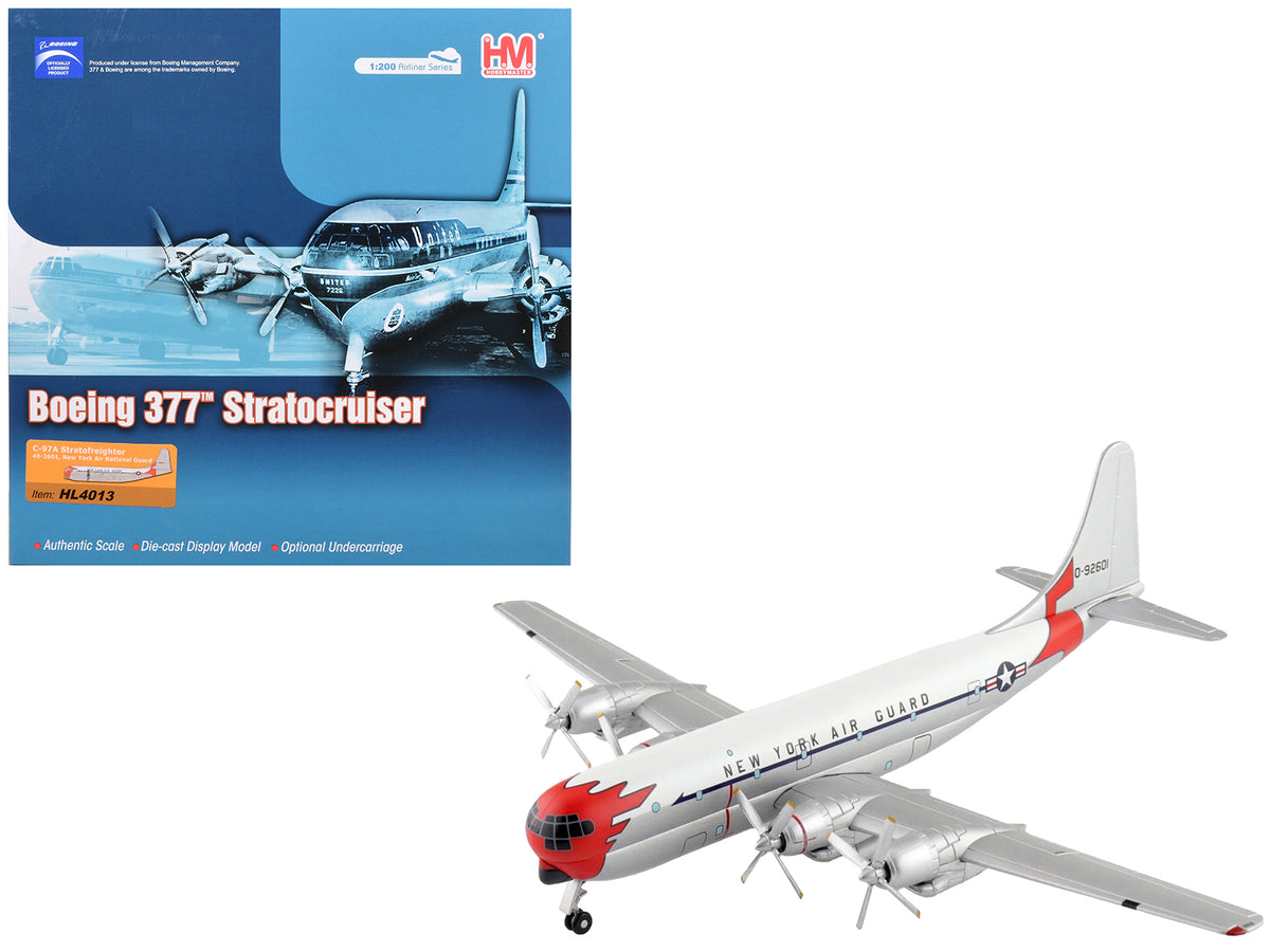 Boeing 377 C-97A Stratofreighter Transport Aircraft '49-2601 New York Air National Guard' United States Air Force 'Airliner Series' 1/200 Diecast Model by Hobby Master