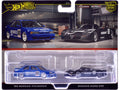 1994 Nissan Primera RHD (Right Hand Drive) #68 Blue and Nissan R390 GT1 #23 Matt Black 'Car Culture' Set of 2 Cars Diecast Model Cars by Hot Wheels