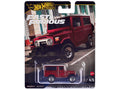 Toyota Land Cruiser FJ43 Red with White Top 'The Fate of the Furious' (2017) Movie 'Fast & Furious' Series Diecast Model Car by Hot Wheels