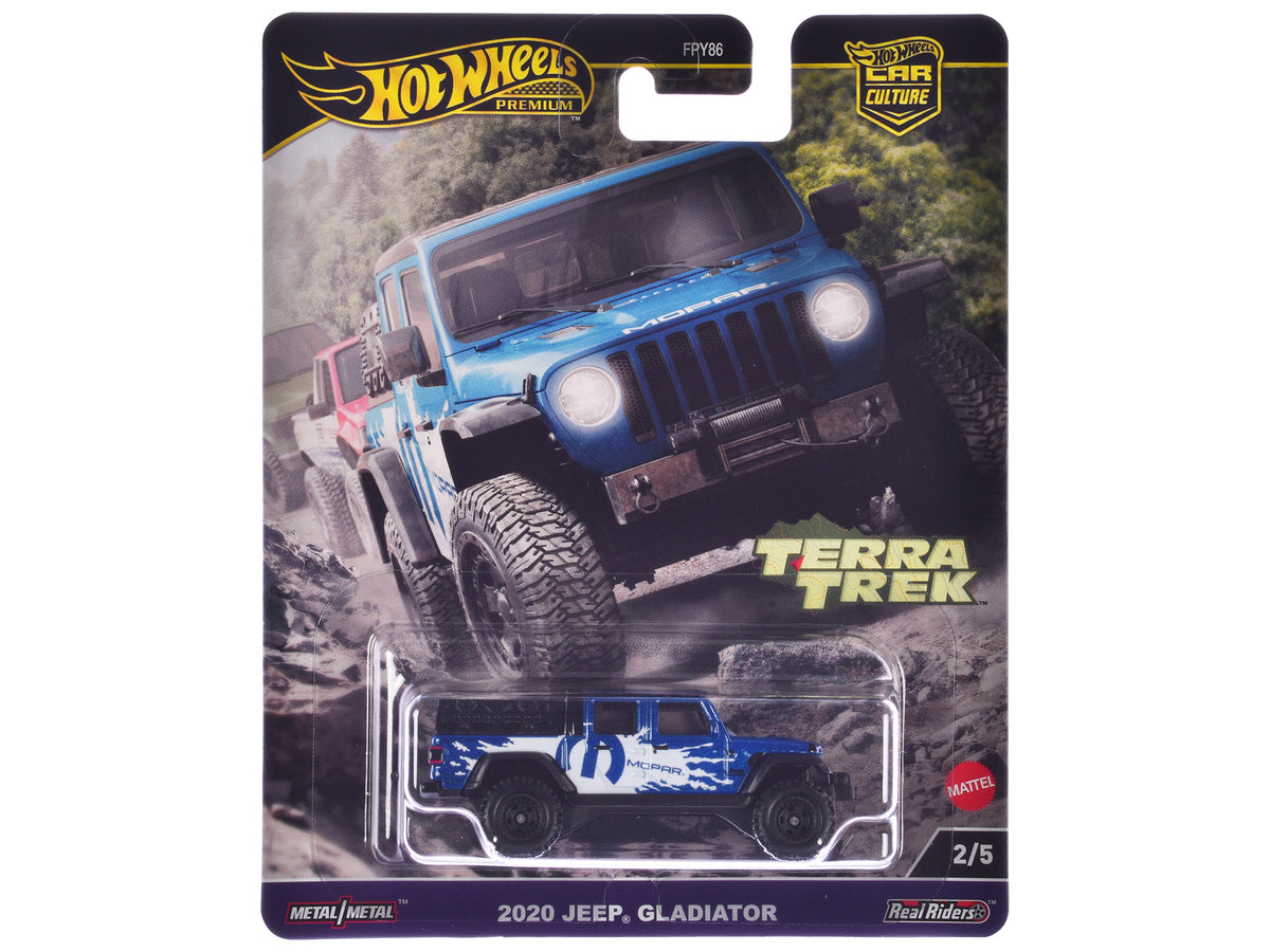 2020 Jeep Gladiator Pickup Truck Blue Metallic 'MOPAR' 'Terra Trek' Series Diecast Model Car by Hot Wheels