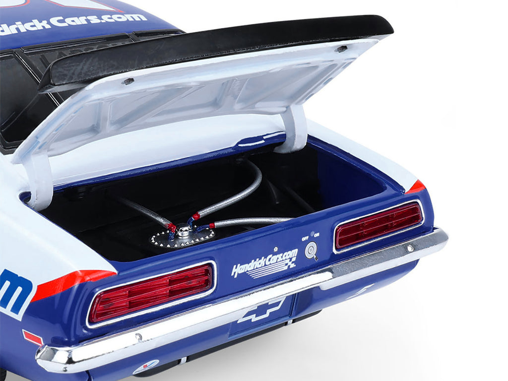 1969 Chevrolet Camaro #5 Kyle Larson 'Hendrick Motorsports First Win Tribute' Blue and White with Graphics 1/18 Diecast Model Car by Highway 61