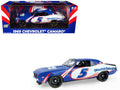 1969 Chevrolet Camaro #5 Kyle Larson 'Hendrick Motorsports First Win Tribute' Blue and White with Graphics 1/18 Diecast Model Car by Highway 61