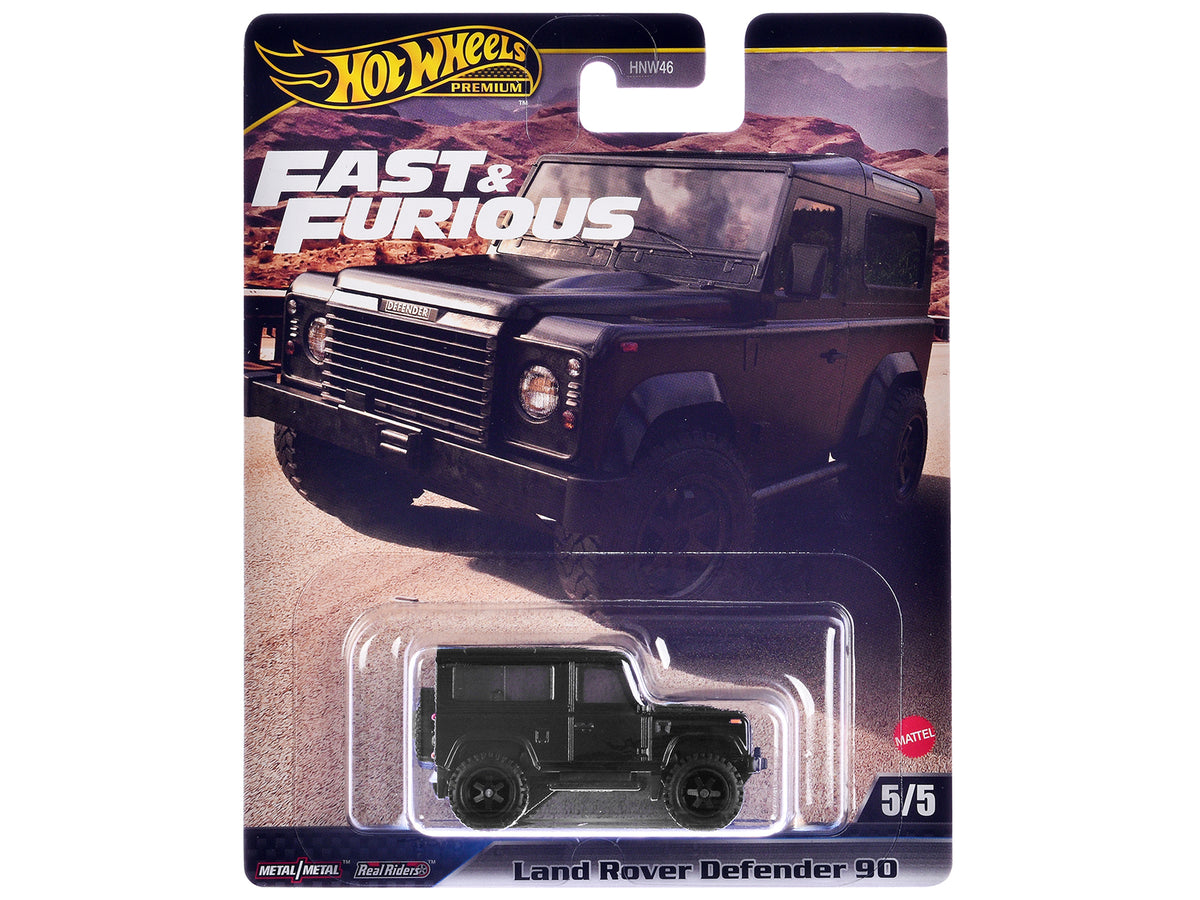Land Rover Defender 90 Black 'F9' (2021) Movie 'Fast & Furious' Series Diecast Model Car by Hot Wheels