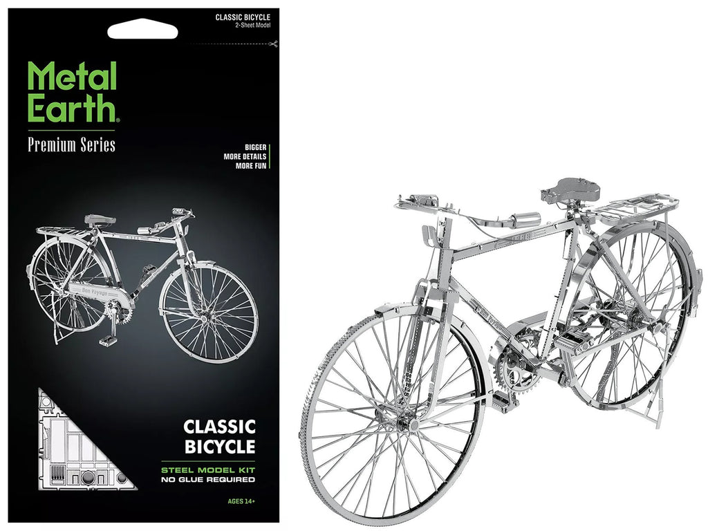 Model Kit Classic Bicycle 'Bon Voyage' (Challenging Difficulty) Steel Model by Metal Earth