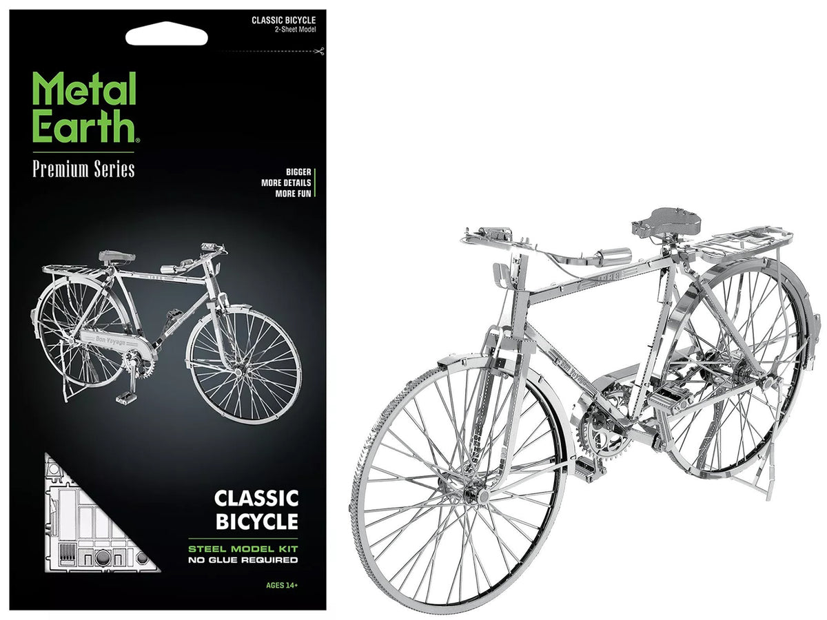 Model Kit Classic Bicycle 'Bon Voyage' (Challenging Difficulty) Steel Model by Metal Earth
