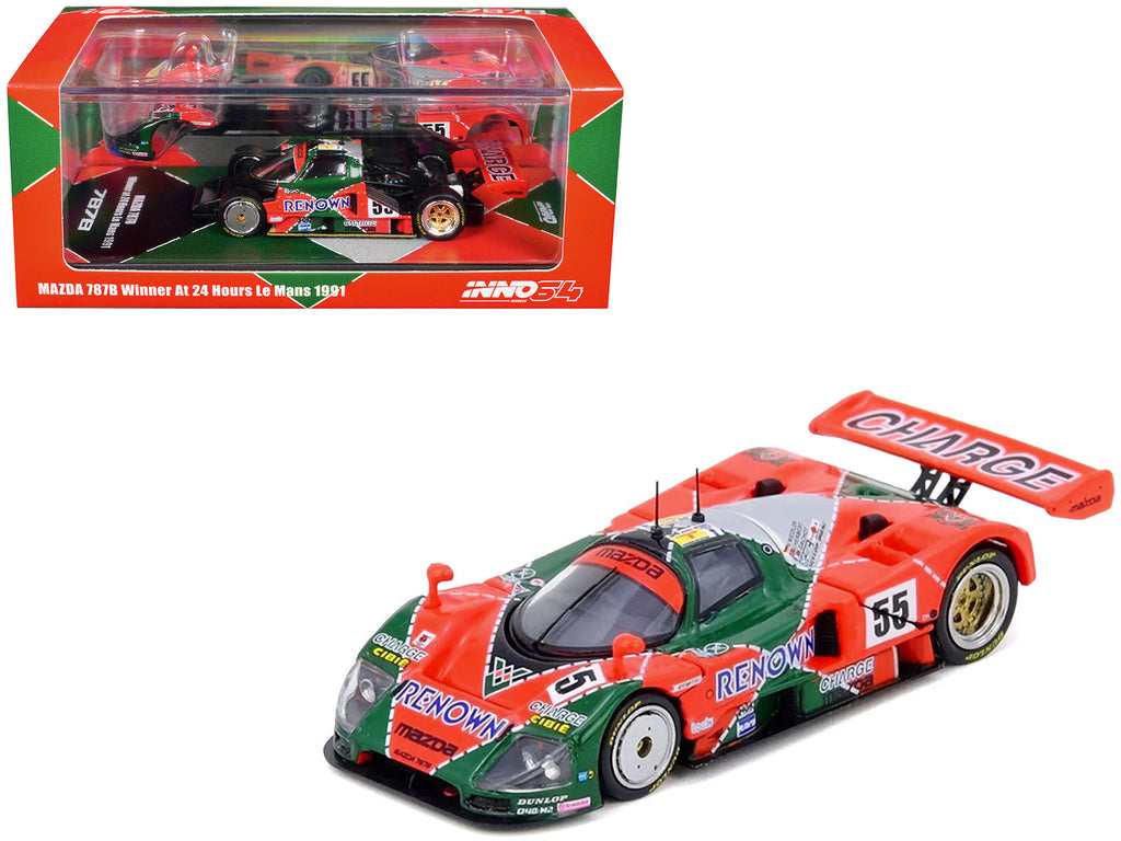 Mazda 787B #55 Johnny Herbert - Volker Weidler - Bertrand Gachot 'Mazdaspeed' Winner '24 Hours of Le Mans' (1991) 1/64 Diecast Model Car by Inno Models