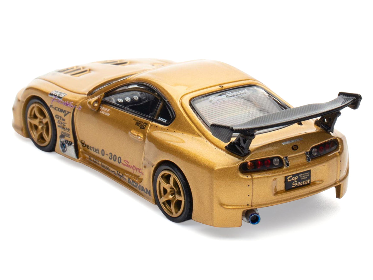 Toyota Supra (A80) 'Top Secret' GT300 RHD (Right Hand Drive) Gold Metallic 'Tokyo Auto Salon 2025 Event Exclusive' 1/64 Diecast Model Car by Inno Models