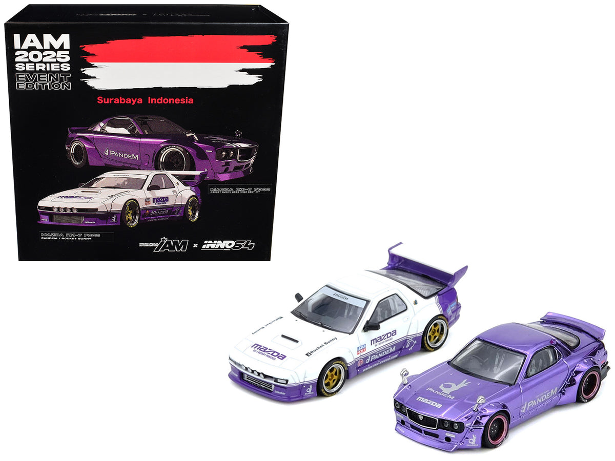 International Automotive Modified (IAM) '2025 Surayaba Indonesia' Box Set of 2 Pieces 1/64 Diecast Model Cars by Inno Models