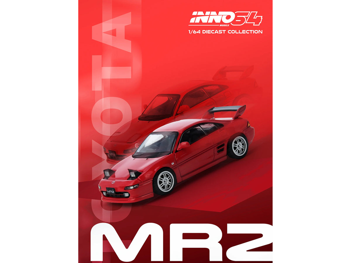 Toyota MR2 (SW20) RHD (Right Hand Drive) Red 1/64 Diecast Model Car by Inno Models