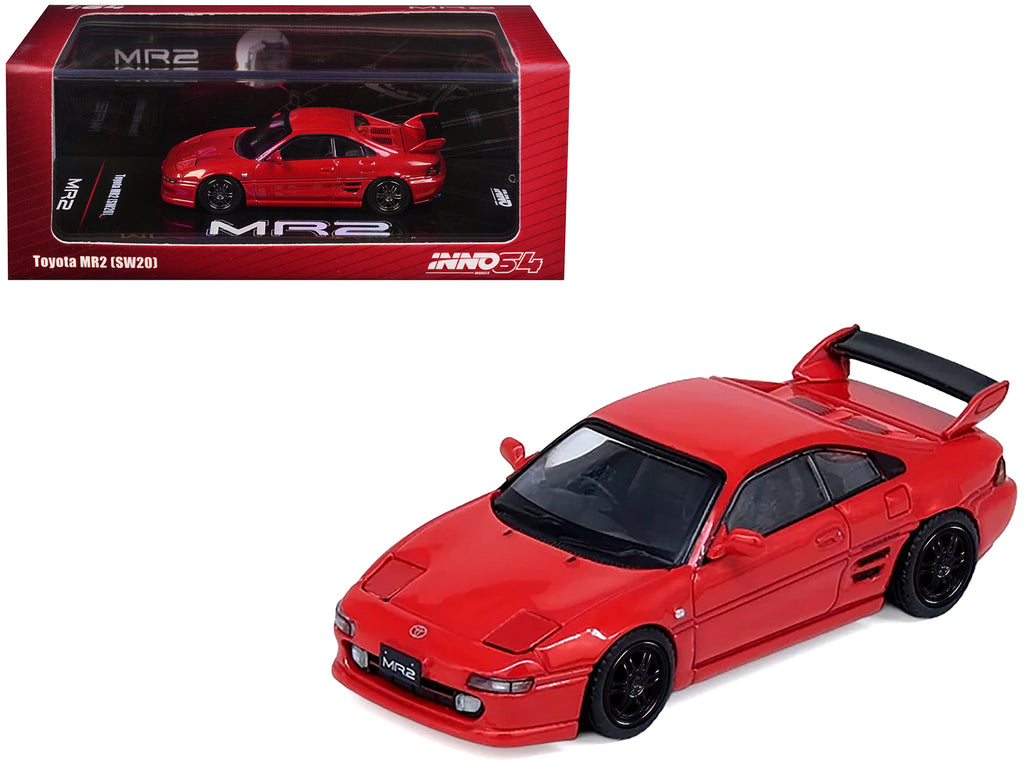 Toyota MR2 (SW20) RHD (Right Hand Drive) Red 1/64 Diecast Model Car by Inno Models