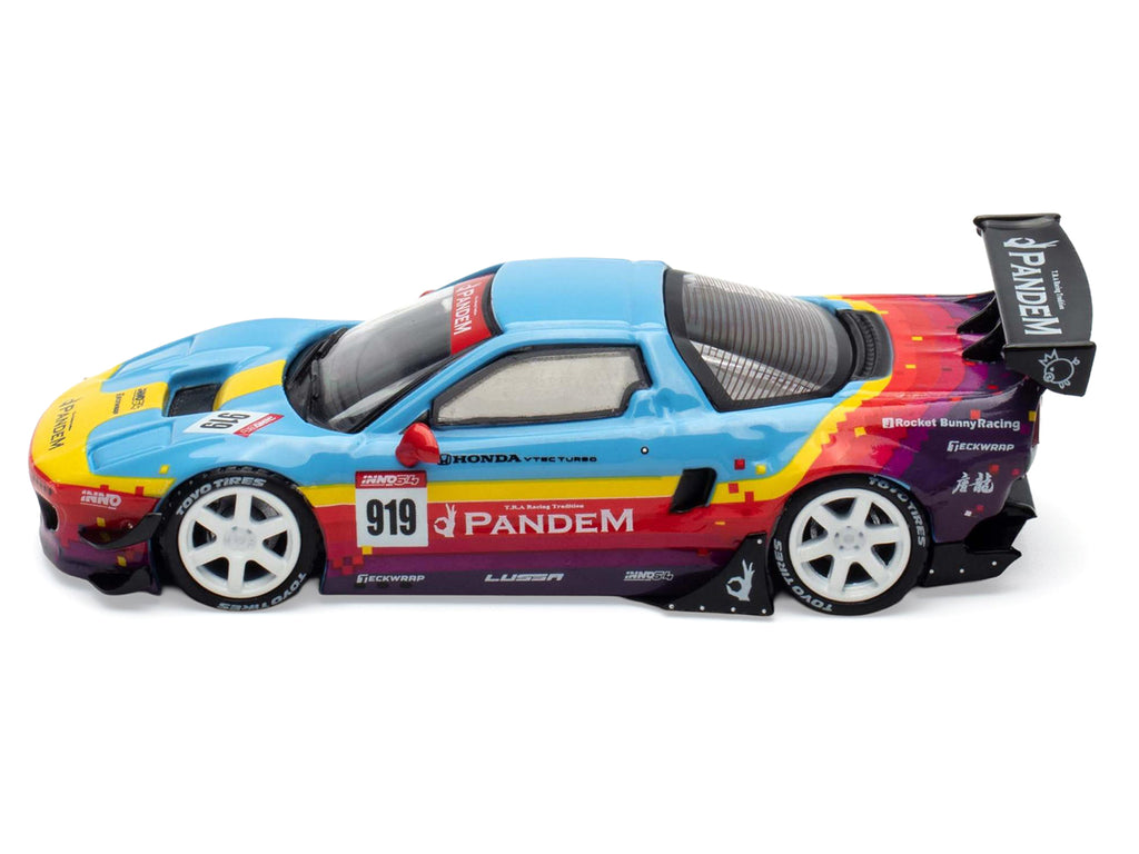 Honda NSX (NA1) #919 'Pandem Rocket Bunny' Light Blue with Graphics 'APA XPO 2025 Event Edition' 1/64 Diecast Model Car by Inno Models
