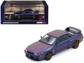 Nissan Skyline GT-R (R32) RHD (Right Hand Drive) Midnight Purple Metallic 'Australian Special Edition' 1/64 Diecast Model Car by Inno Models