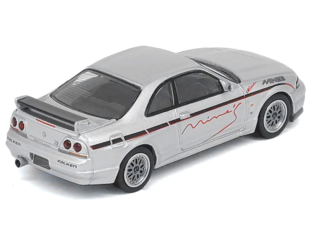 Nissan Skyline GT-R N1 (R33) RHD (Right Hand Drive) 'Tuned by Mine's' Silver 1/64 Diecast Model Car by Inno Models