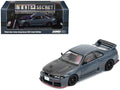 Nissan Top Secret Skyline GT-R (BCNR33) RHD (Right Hand Drive) Stealth Gray with Carbon Hood 'Tokyo Auto Salon Hong Kong 2025 Event Edition' 1/64 Diecast Model Car by Inno Models
