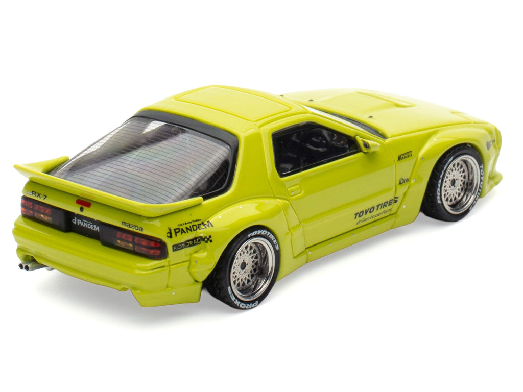 Mazda RX-7 (FC3S) 'Pandem Aero' RHD (Right Hand Drive) Lime Green 'The Model Car Show Malaysia 2025 Event Edition' 1/64 Diecast Model Car by Inno Models