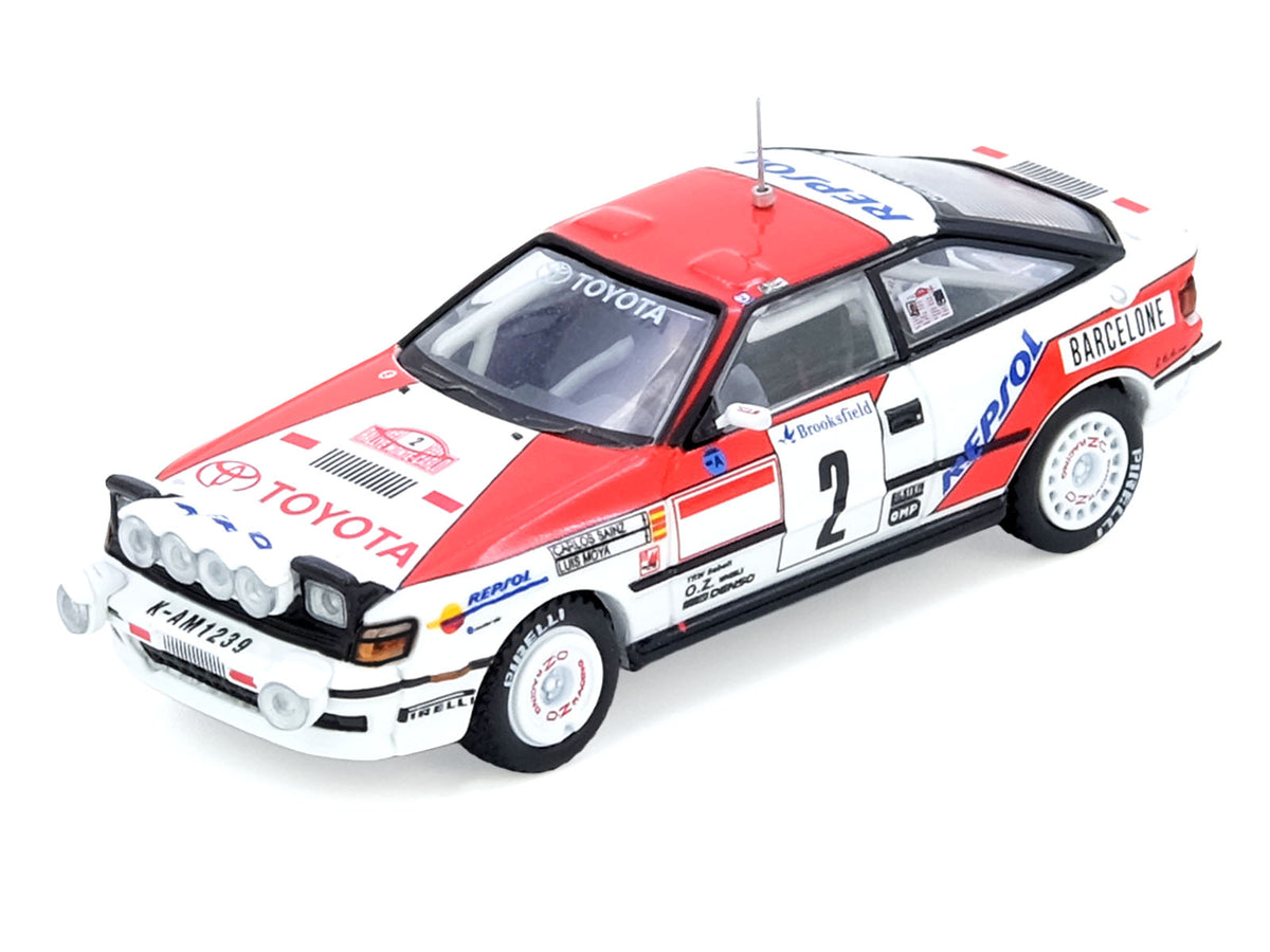 Toyota Celica GT-Four (ST165) #2 Carlos Sainz - Luis Moya Winner 'Rally Monte Carlo' (1991) 1/64 Diecast Model Car by Inno Models