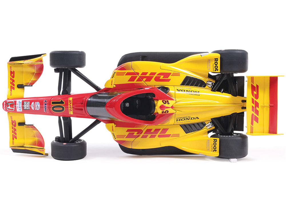 Dallara IndyCar #10 Alex Palou 'DHL' Chip Ganassi Racing (Road Course Configuration) Champion 'NTT IndyCar Series' (2025) 1/18 Diecast Model Car by IXO Models