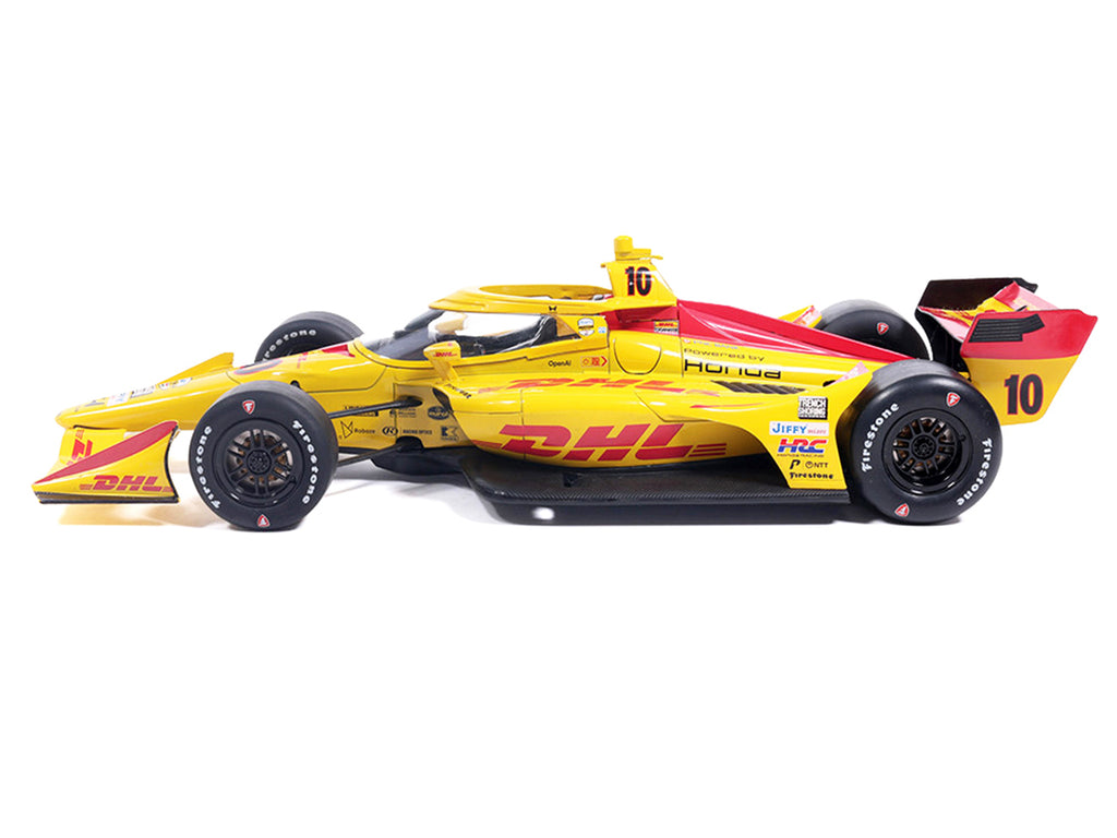 Dallara IndyCar #10 Alex Palou 'DHL' Chip Ganassi Racing (Road Course Configuration) 'NTT IndyCar Series' (2026) 1/18 Diecast Model Car by IXO Models