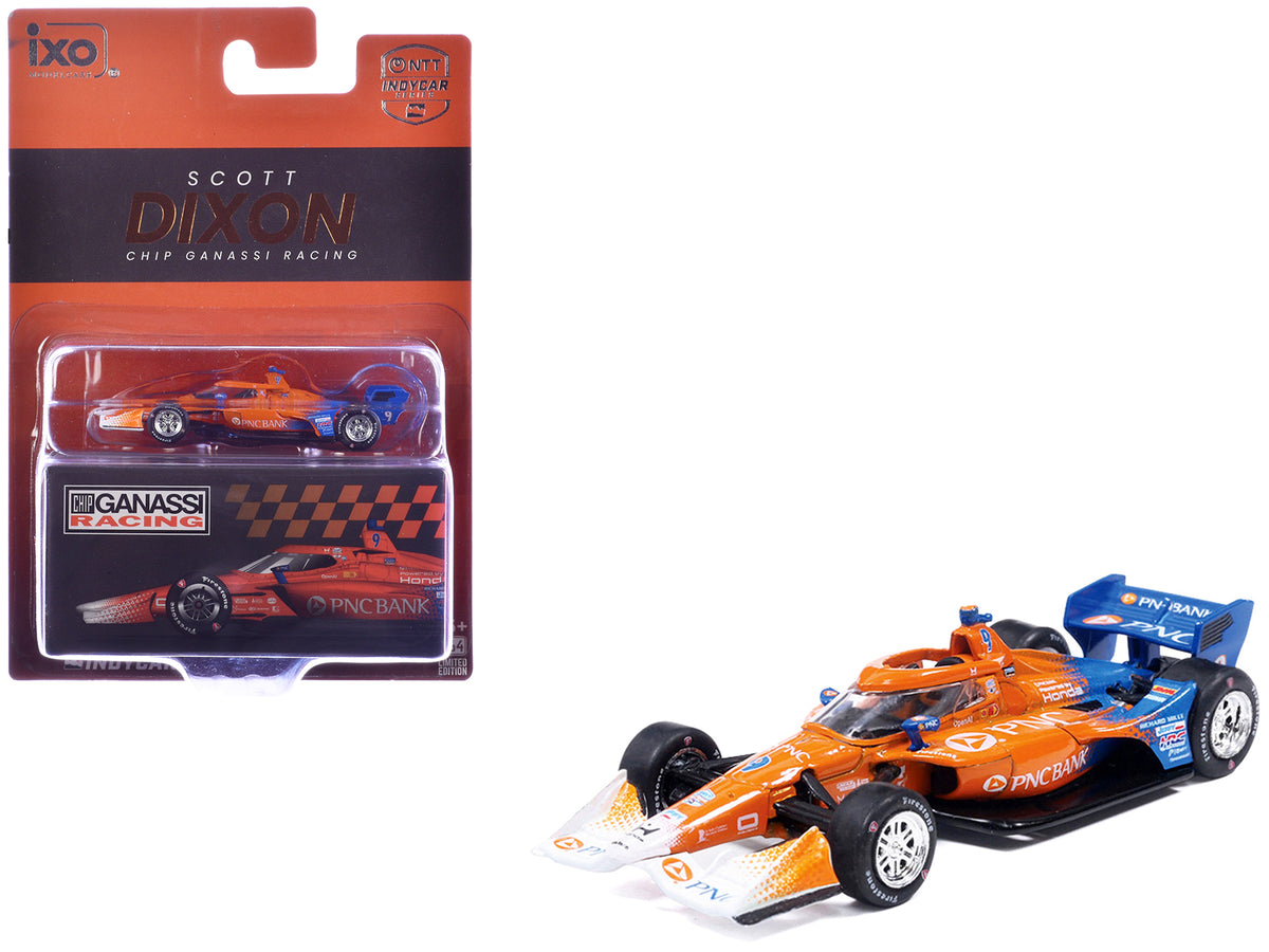 Dallara IndyCar #9 Scott Dixon 'PNC Bank' Chip Ganassi Racing (Road Course Configuration) 'NTT IndyCar Series' (2026) 1/64 Diecast Model Car by IXO Models