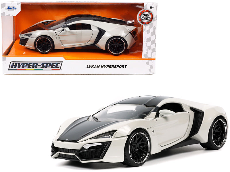 Lykan Hypersport Gray and Black 'Hyper-Spec' Series 1/24 Diecast Model Car by Jada