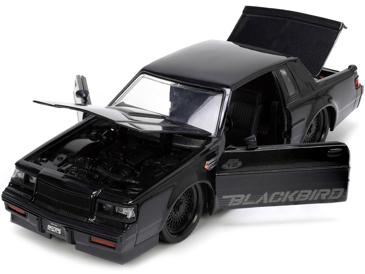1987 Buick Grand National Black Metallic 'Blackbird' 'Bigtime Muscle' Series 1/24 Diecast Model Car by Jada