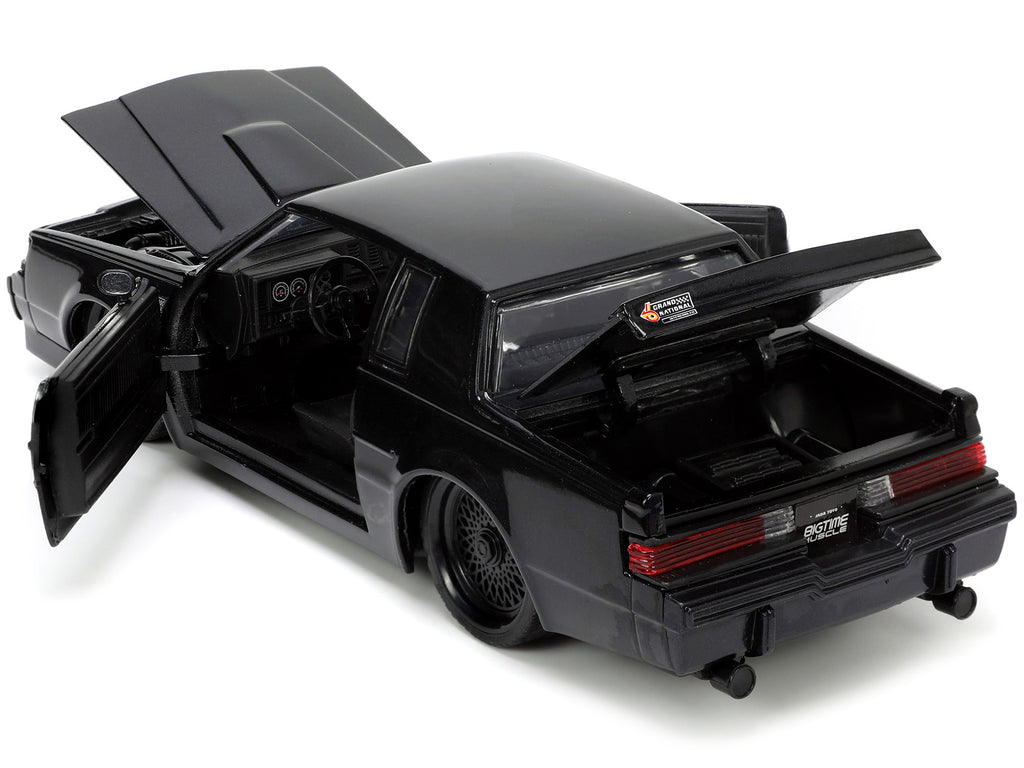 1987 Buick Grand National Black Metallic 'Blackbird' 'Bigtime Muscle' Series 1/24 Diecast Model Car by Jada