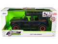 2021 Ford Bronco Matt Black with Orange Stripes and Roof Rack 'Addictive Desert Designs' 'Just Trucks' Series 1/24 Diecast Model Car by Jada
