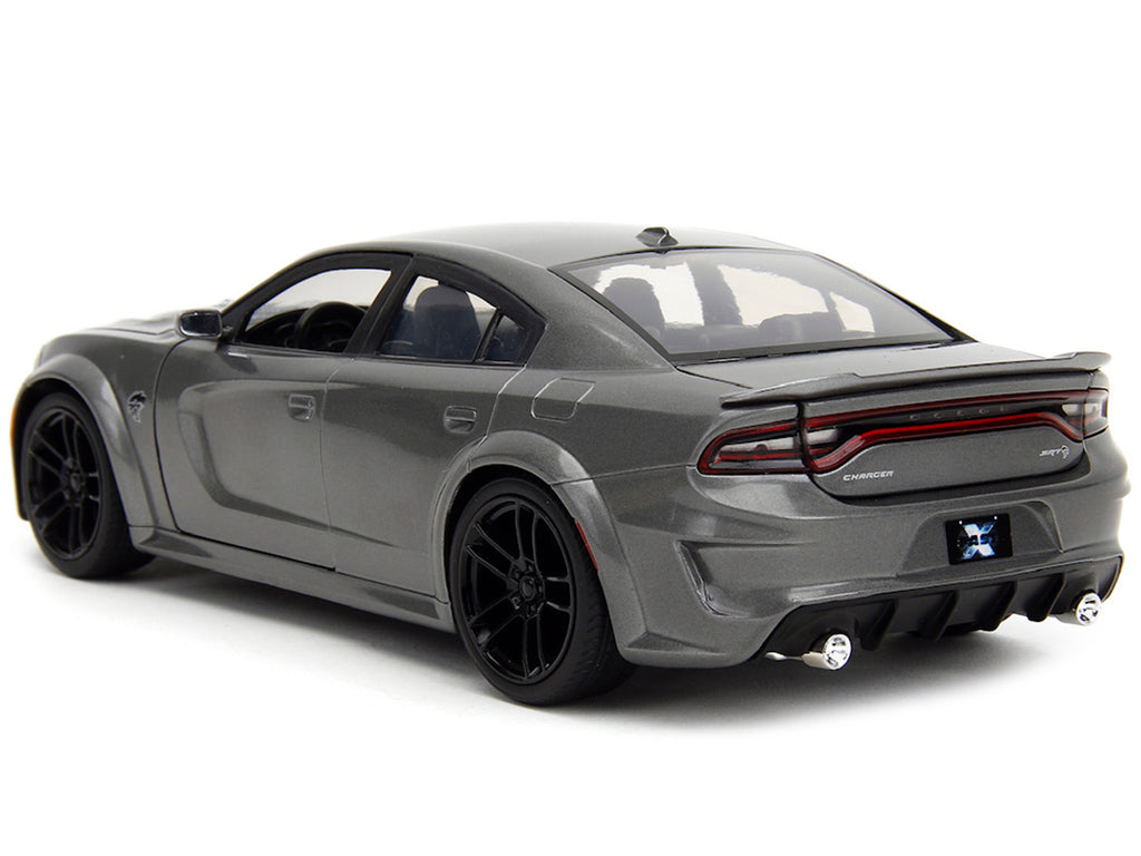 2021 Dodge Charger SRT Hellcat Gray Metallic 'Fast X' (2023) Movie 'Fast & Furious' Series 1/24 Diecast Model Car by Jada