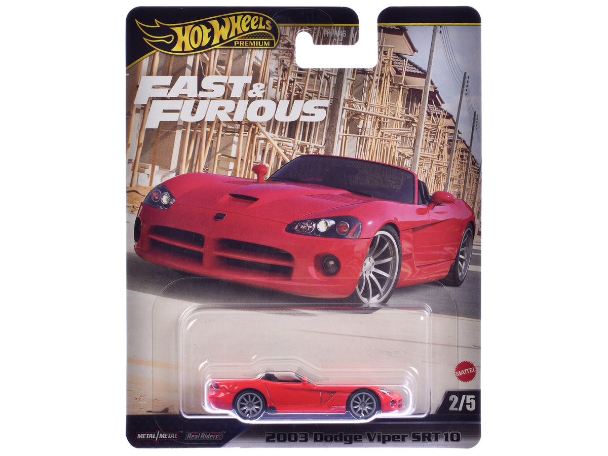 2003 Dodge Viper SRT10 Red 'The Fast and the Furious: Tokyo Drift' (2006) Movie 'Fast & Furious' Series Diecast Model Car by Hot Wheels