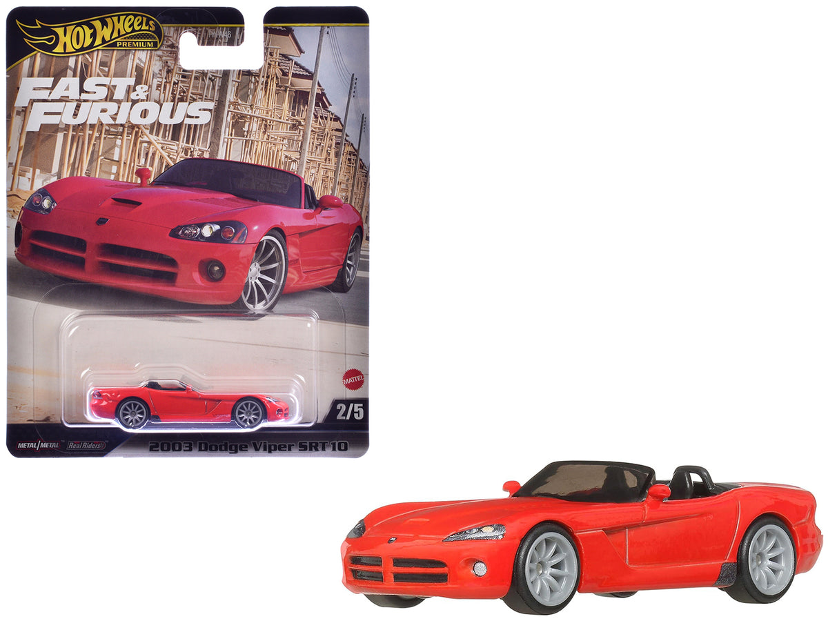 2003 Dodge Viper SRT10 Red 'The Fast and the Furious: Tokyo Drift' (2006) Movie 'Fast & Furious' Series Diecast Model Car by Hot Wheels