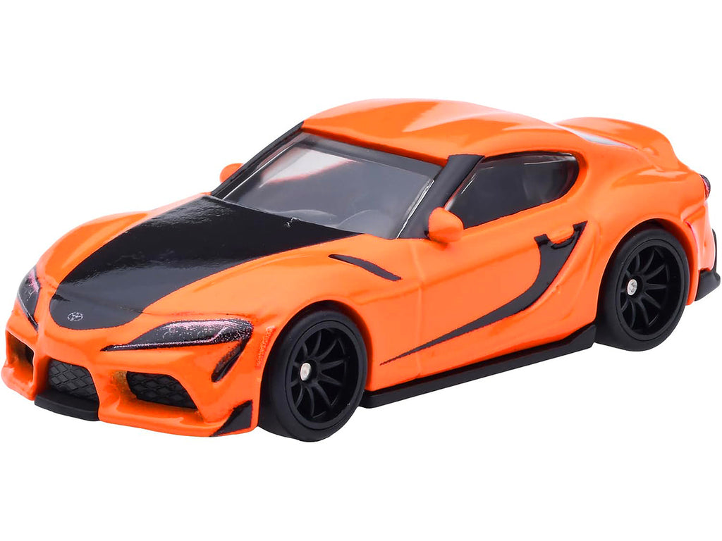 2021 Toyota GR Supra Orange and Black 'F9' (2021) Movie 'Fast & Furious' Series Diecast Model Car by Hot Wheels