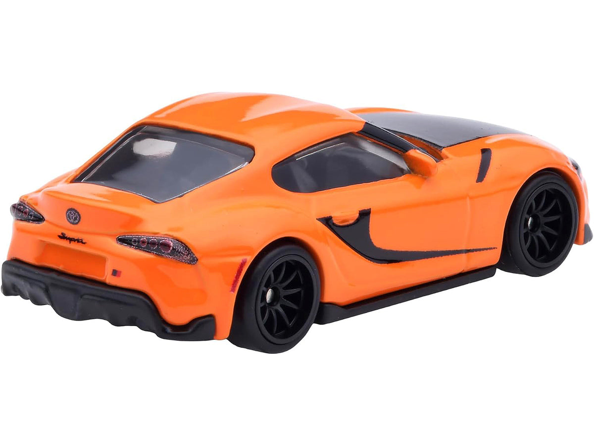 2021 Toyota GR Supra Orange and Black 'F9' (2021) Movie 'Fast & Furious' Series Diecast Model Car by Hot Wheels