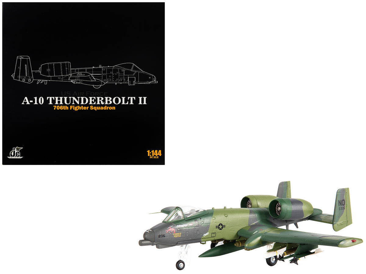 Fairchild Republic A-10 Thunderbolt II Attack Aircraft '23rd Tactical Fighter Wing 706th Fighter Squadron Operation Desert Storm' (1991) United States Air Force 1/144 Diecast Model by JC Wings