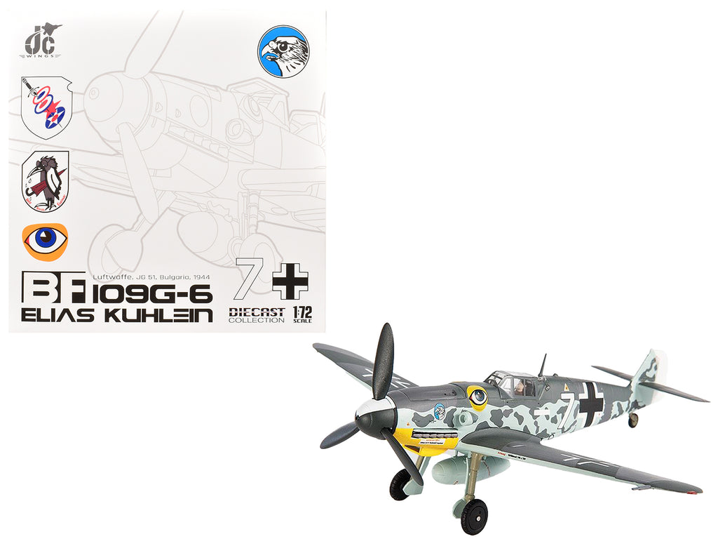 Messerschmitt BF 109G-6 Fighter Aircraft 'JG 51 Bulgaria' (1944) German Luftwaffe 1/72 Die Cast Model by JC Wings