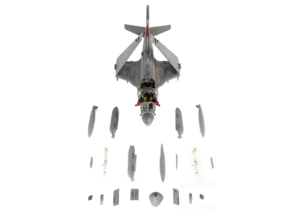 Grumman EA-6B Prowler Attack Aircraft 'VAQ-136 Gauntlets USS George Washington' (2012) United States Navy 1/72 Diecast Model by JC Wings