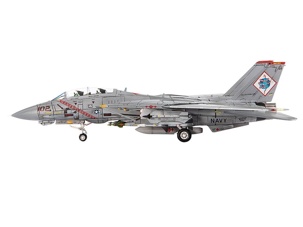 Grumman F-14B Tomcat Fighter Aircraft 'VF-102 Diamondbacks Operation Enduring Freedom' (2001) United States Navy 1/72 Diecast Model by JC Wings