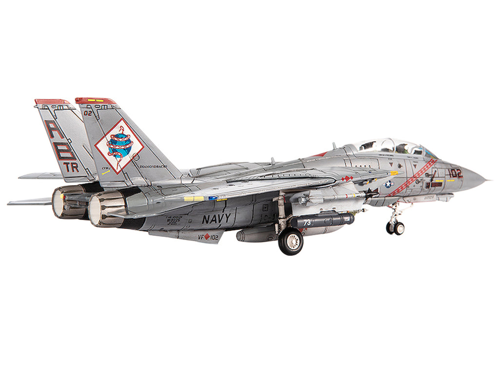 Grumman F-14B Tomcat Fighter Aircraft 'VF-102 Diamondbacks Operation Enduring Freedom' (2001) United States Navy 1/72 Diecast Model by JC Wings