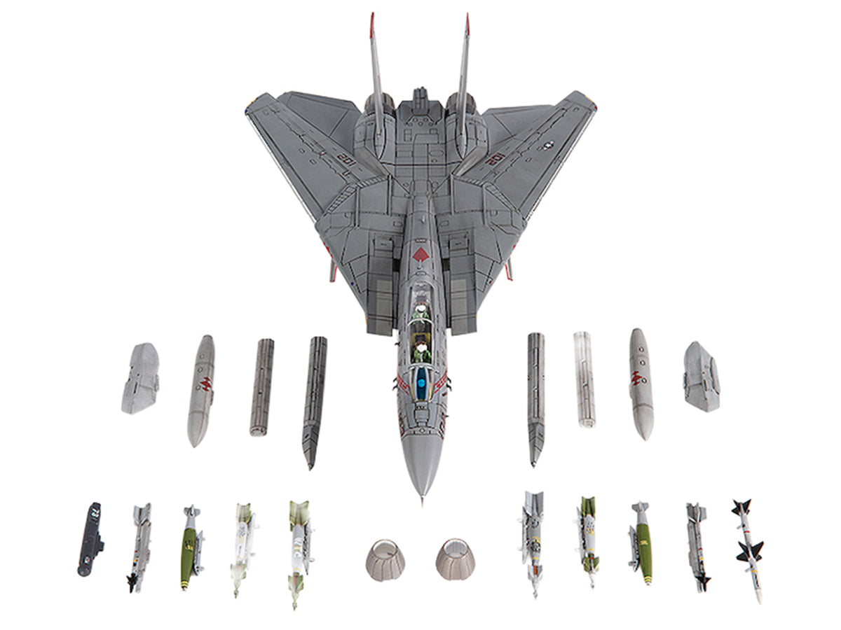 Grumman F-14B Tomcat Fighter Aircraft 'VF-102 Diamondbacks Operation Enduring Freedom' (2001) United States Navy 1/72 Diecast Model by JC Wings