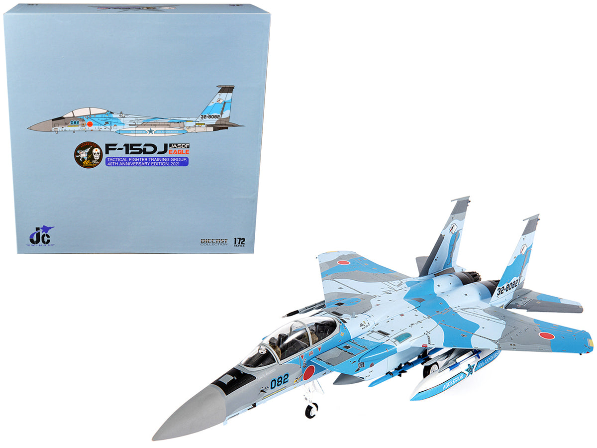 Mitsubishi F-15DJ Eagle Fighter Plane 'JASDF (Japan Air Self-Defense Force) Tactical Fighter Training Group 40th Anniversary Edition' (2021) 1/72 Diecast Model by JC Wings