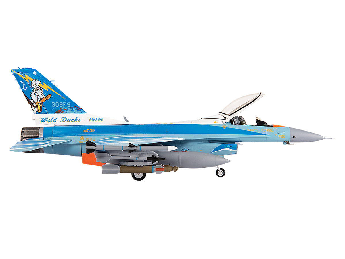 Lockheed F-16C Fighting Falcon Fighter Aircraft '309th Fighter Squadron 56th Operations Group Wild Ducks' (2022) United States Air Force 1/72 Diecast Model by JC Wings