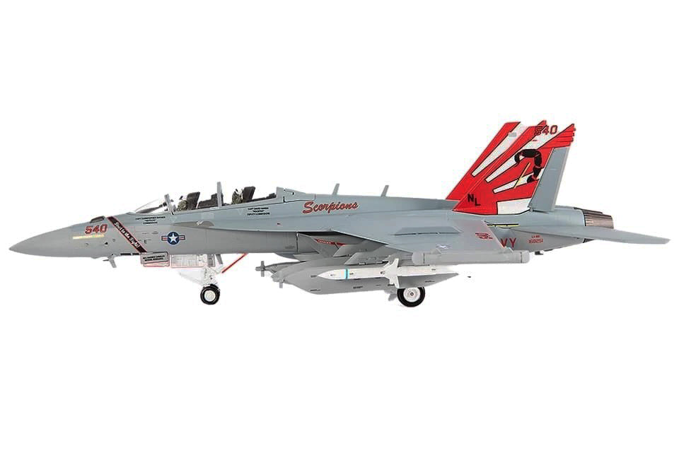 Boeing EA-18G Growler Aircraft 'VAQ-132 Scorpions' United States Navy 1/72 Diecast Model by JC Wings