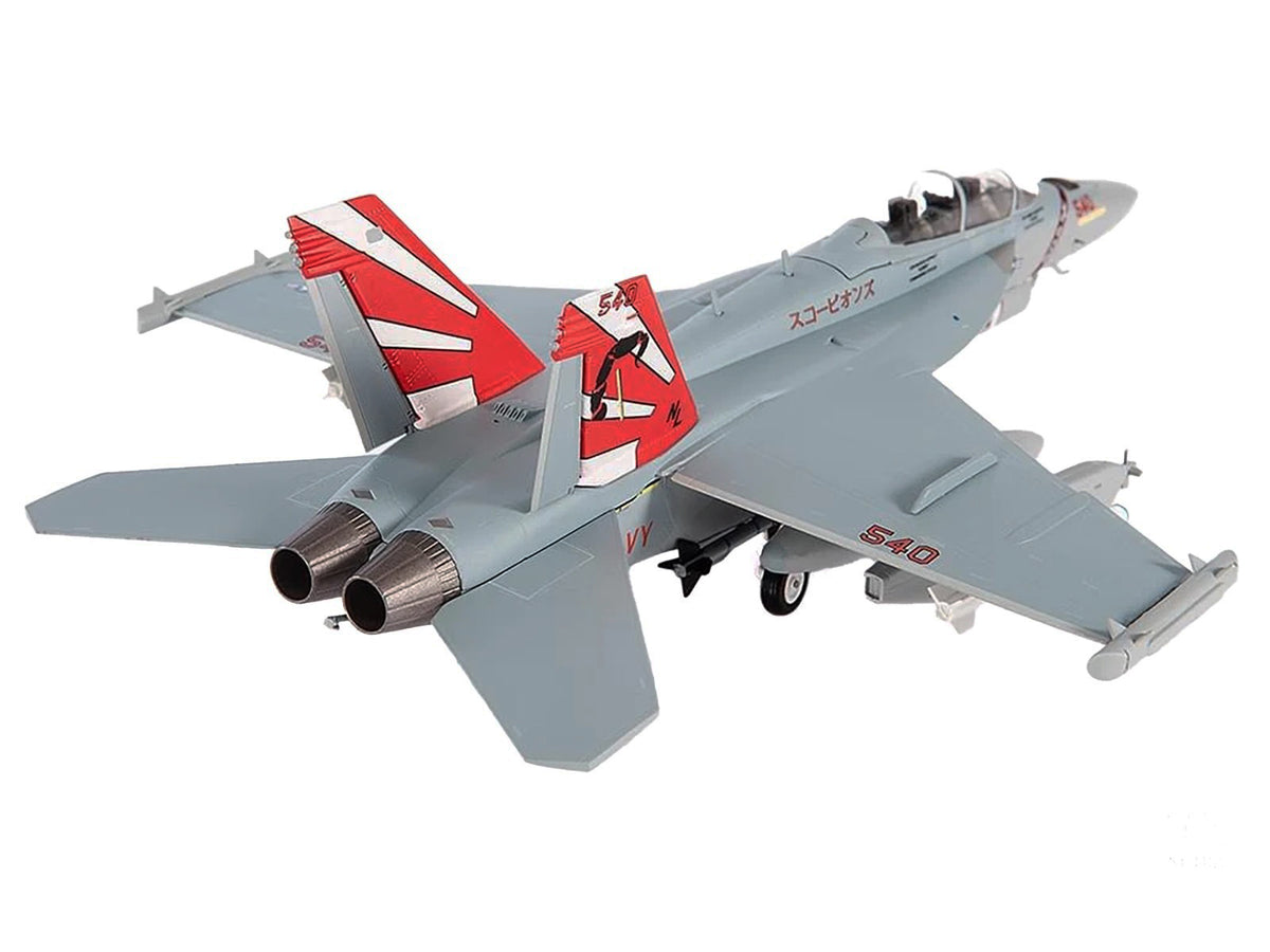 Boeing EA-18G Growler Aircraft 'VAQ-132 Scorpions' United States Navy 1/72 Diecast Model by JC Wings