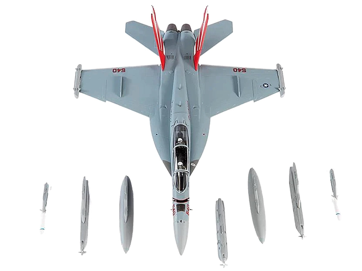 Boeing EA-18G Growler Aircraft 'VAQ-132 Scorpions' United States Navy 1/72 Diecast Model by JC Wings