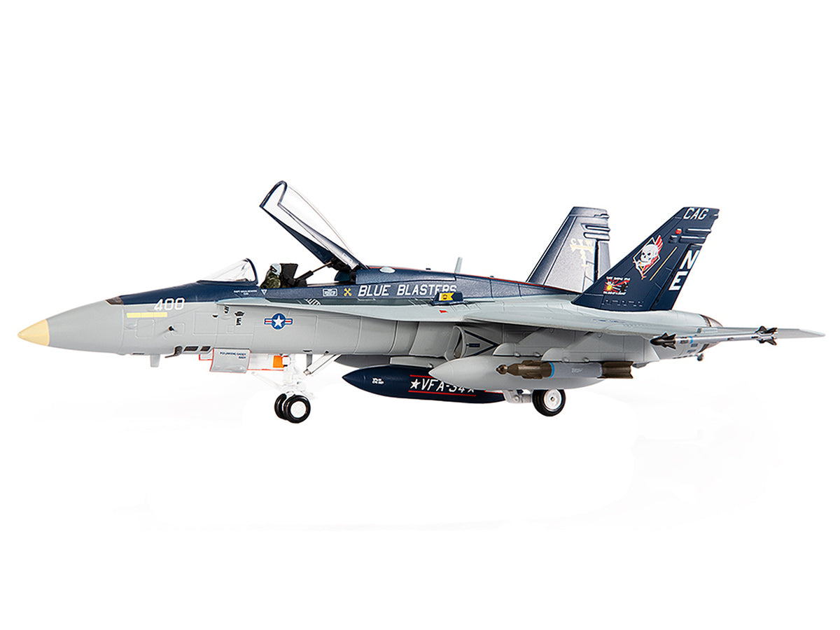 McDonnell Douglas F/A-18C Hornet Aircraft 'VFA-34 Blue Blasters USS Carl Vinson Last Cruise' (2018) United States Navy 1/72 Diecast Model by JC Wings