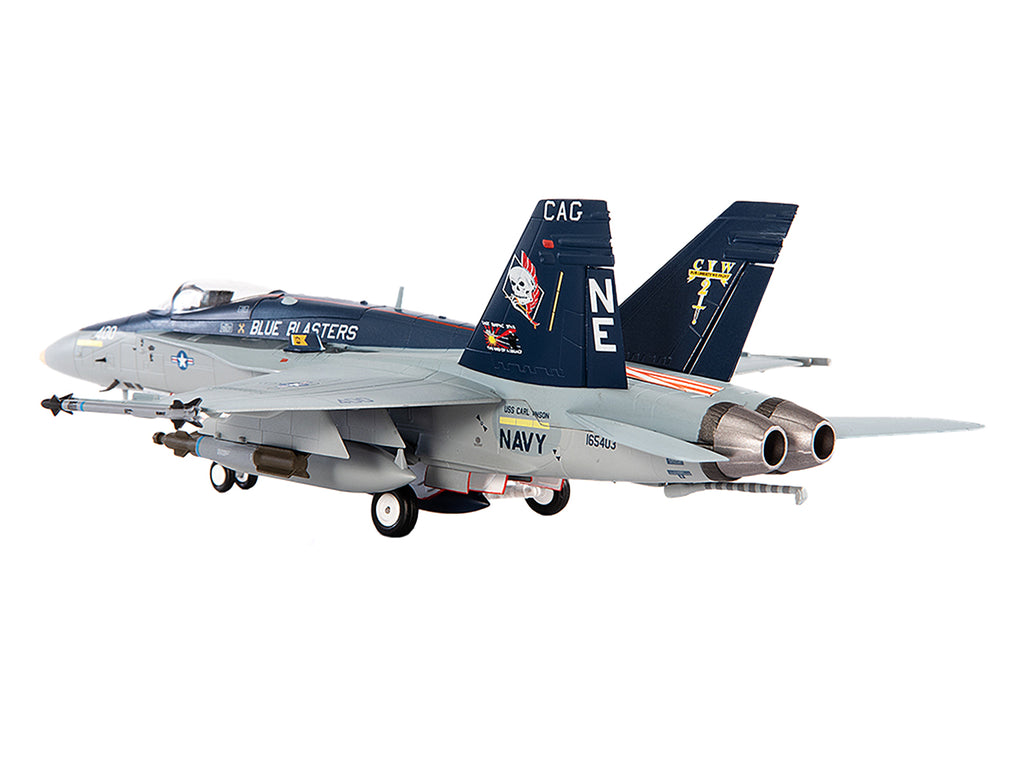 McDonnell Douglas F/A-18C Hornet Aircraft 'VFA-34 Blue Blasters USS Carl Vinson Last Cruise' (2018) United States Navy 1/72 Diecast Model by JC Wings